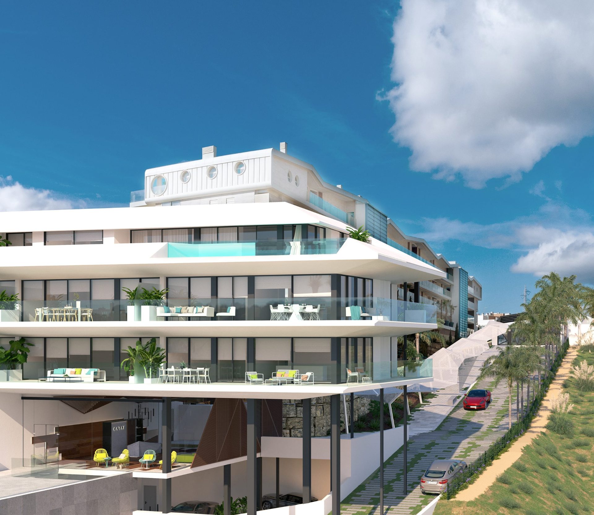 Apartamenty Carat Sky Villas w El Higuerón — Fuengirola, zdjęcie 4 z 16