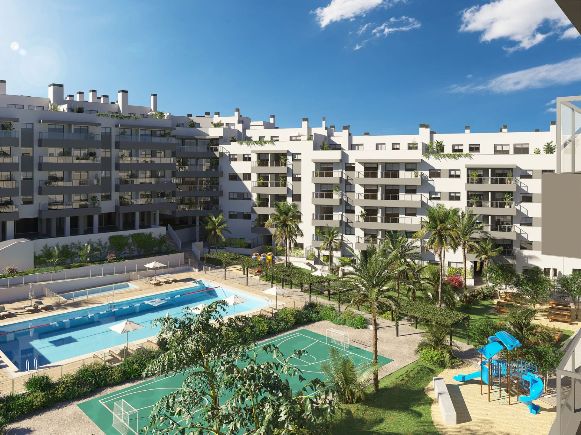 Apartamenty w Las Lagunas de Mijas przy Fuengiroli — Mijas