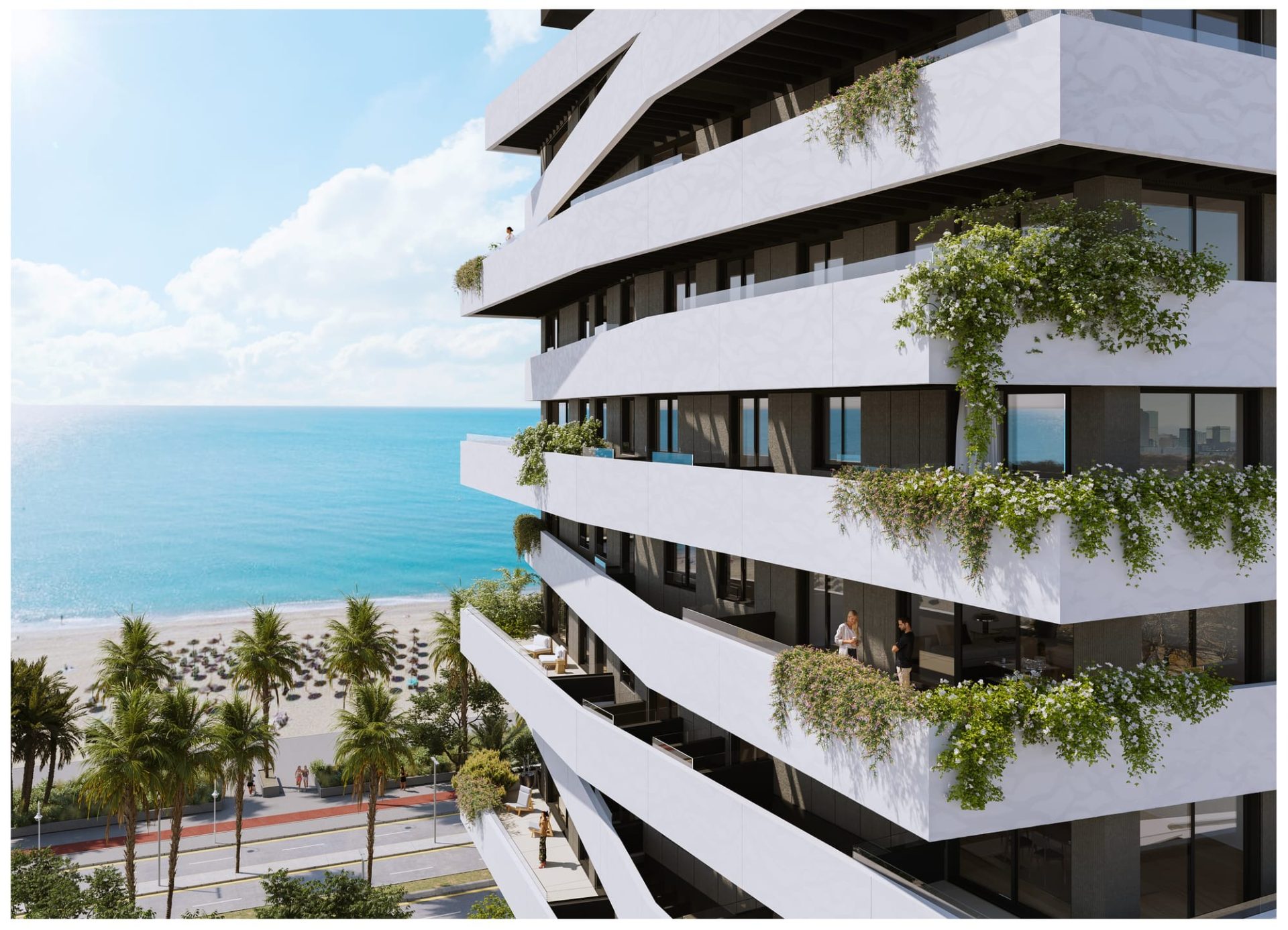 Apartamenty Octavia przy 1. linii brzegowej w Maladze — Malaga